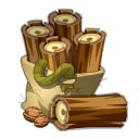 Saco de madera de nogal