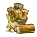 Saco de madera de roble