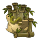 Saco de madera de bambú oscuro