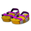 Sandales du Piou Violet