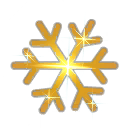 Flocon de Neige Doré