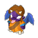 Vieille peluche Féca