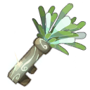 Clef végétale pétrifiée