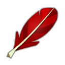 Plume de Piou Rouge