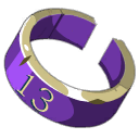 Anneau du Piou Violet