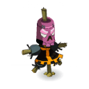 Poutch Crâne Rose